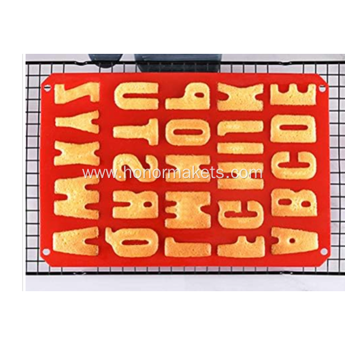 Silicone alphabet cake chocolate mold